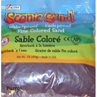 Scenic Sand™ Craft Colored Sand, Purple, 1 lb (454 g) Bag
